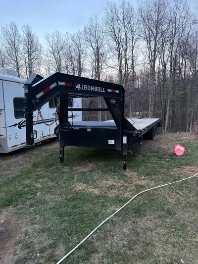 2022 Ironbull/Norstar 30ft Triple axle flat deck goosneck trailer 3x7000lb axles 21000lb GVWR 9524 k...