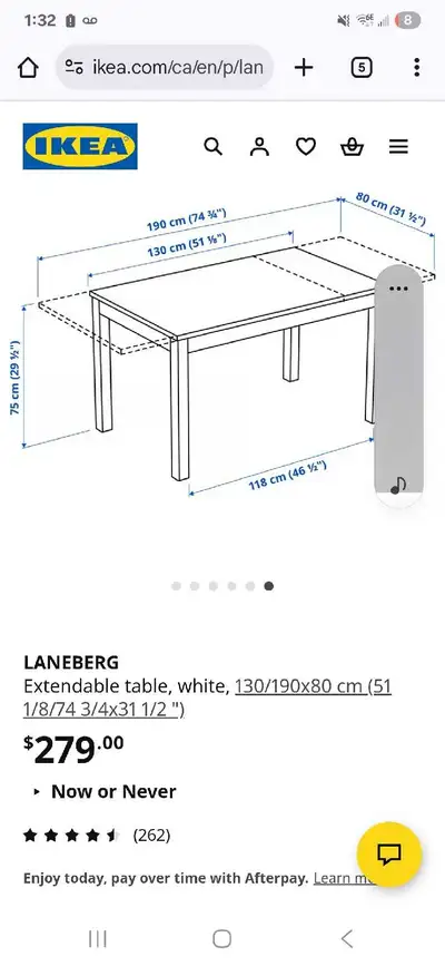Ikea dining table, View more