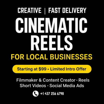 Cinematic Reels for Your Business – $99 Intro Deal, View more