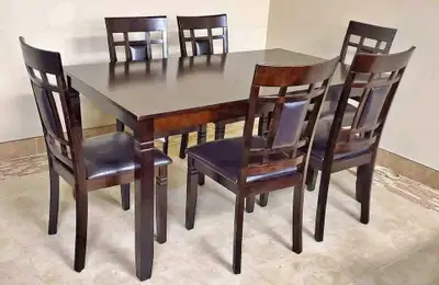 Brand New wooden 6 seater dinning set for sale near me , View more
