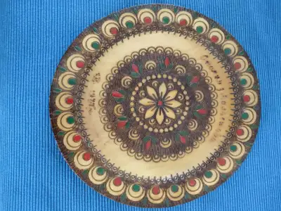 Decorative Vintage Wooden Plate  -- Yorkton, SK, View more