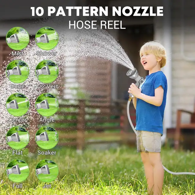 SILVEL Retractable Garden Hose Reel – 105 ft in Outdoor Tools & Storage in Oshawa / Durham Region - Image 4