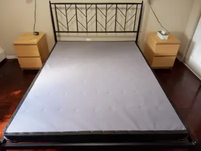 Queen bed frame with Box Spring, View more