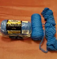 Phentex 3 Ply Blue Knitting Yarn