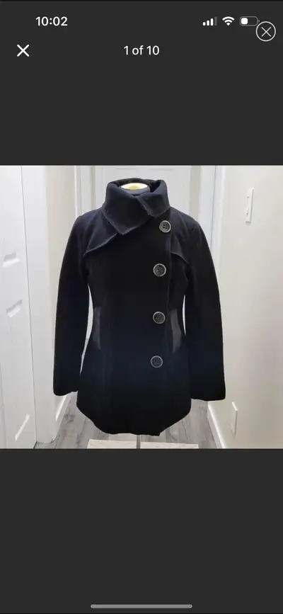 Mackage Black Wool Winter Jacket, View more