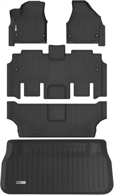 New In Box Floor Mats & Cargo Liner for 2017-26 Chrysler Pacifica. Full Set All Weather Car Mats Bes...