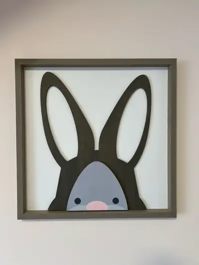 Cadre lapin en bois, View more