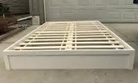 Delivery$;Queen Sz platform bed frame with slats 
