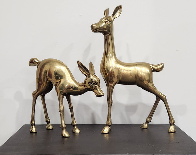 Brass Deer Sculptures in Arts & Collectibles in Kitchener / Waterloo