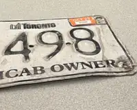 Toronto taxi plate for rent