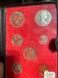 1971 British Columbia double struck coin set