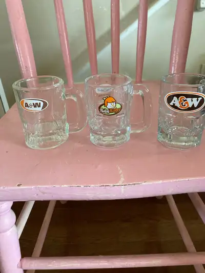I'm offering a set of used A&W mugs, perfect for collectors or anyone who loves a bit of nostalgia w...