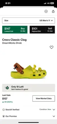 Crocs Classic Clog - Shrek