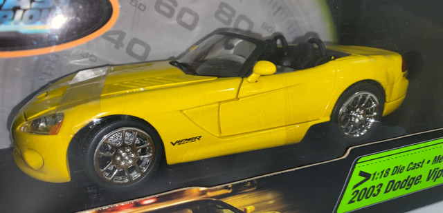 ERTL Racing Champions 1/18 Fast & Furious Dodge Viper SRT-10 in Arts & Collectibles in Mississauga / Peel Region - Image 2