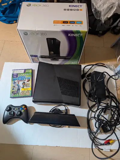 Xbox 360 system + Kinect, View more