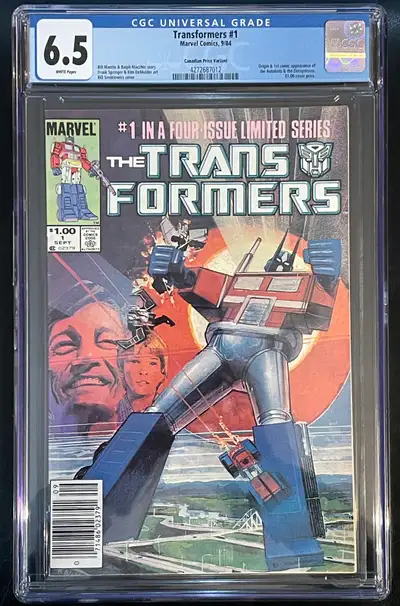 Transformers #1 CGC 6.5, View more