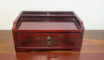 Desk Top Organizer Wooden Chinese Box, View more