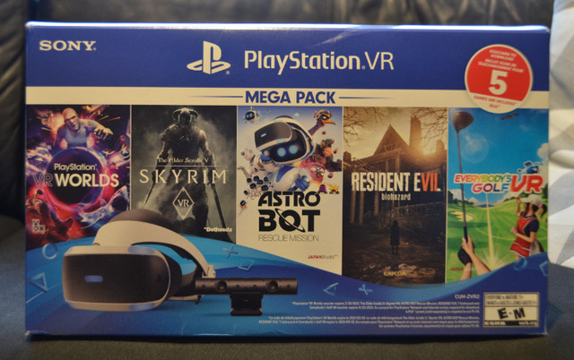 Playstation VR Headset (works with PS4 and PS5) in Sony Playstation 4 in Saskatoon