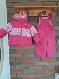 Carters girls 24 month snow jacket and pants set