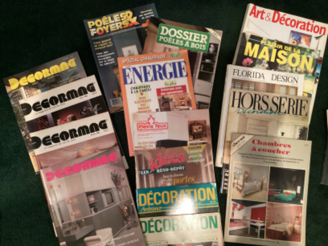 REVUES MAGAZINES DE DÉCORATION DÉCORMAG ETC VINTAGE 1980’s dans Magazines  à Ville de Montréal - Image 2