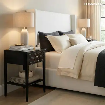 Tall Black Side Tables – Set of 2, View more