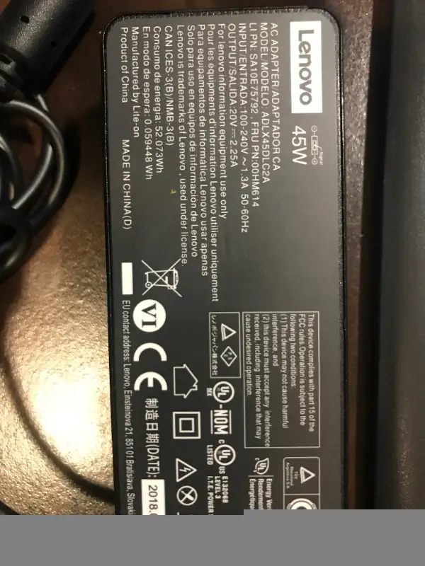 Lenovo Thinkpad 45W 90W ORIGINAL adapter with Yellow Tip in Laptop Accessories in City of Toronto - Image 5