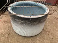 Fire pit outside use washer tubs