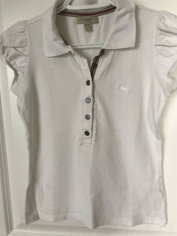 2 Burberry ladies polo shirt in blue & white colour in Women's - Tops & Outerwear in City of Toronto - Image 4