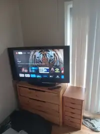 43 Inch Samsung TV and remote