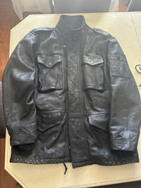 Mens 3/4 leather jacket 