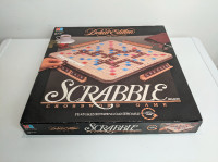 Vintage 1989 Deluxe Edition Scrabble features rotating gameboard