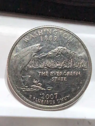 I'm offering a 2007 Washington State Quarter, a neat piece for any collector or anyone interested in...