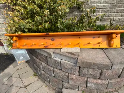 Wooden Hat Rack with shelf, View more