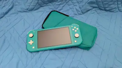 Nintendo Switch Lite (Teal) w/ Case (Also Teal), View more