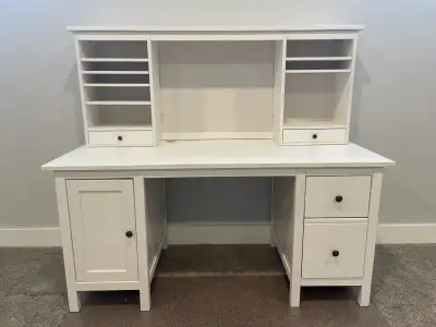 IKEA Hemnes White Desk Hutch, View more
