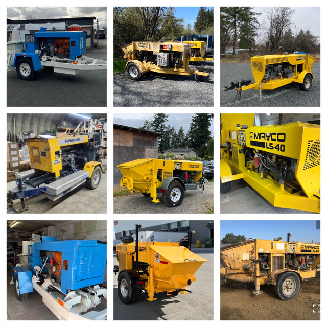 Concrete trailer pumps, Putzmeister, Schwing, Reed, Mayco in Heavy Equipment in Kelowna