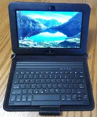 professional Toshiba Windows 10 tablet with case and keyboard