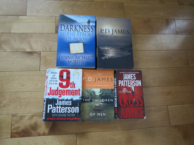 Books - P.D James, James Patterson in Fiction in Vernon