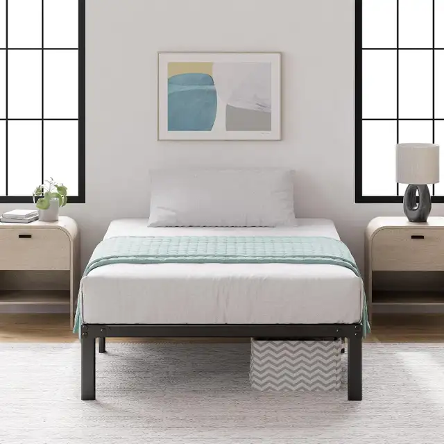 ZINUS Yelena 14 Inch Metal Platform Bed Frame in Beds & Mattresses in City of Toronto - Image 2