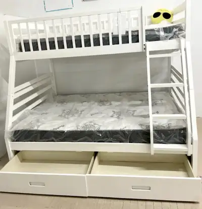 Lit Superposé Bois Massif Neuf – Idéal Enfants & Adultes, View more