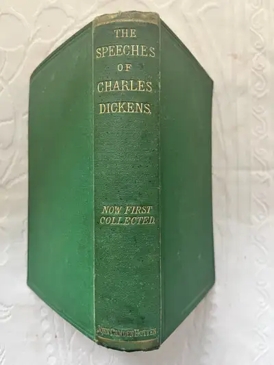 1870 1stED Antique Victorian Book SPEECHES OF CHARLES DICKENS, View more