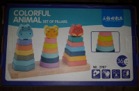 Childs animal tier stackables