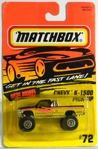 Matchbox 1/64 Chevy K-1500 Pick-Up Diecast