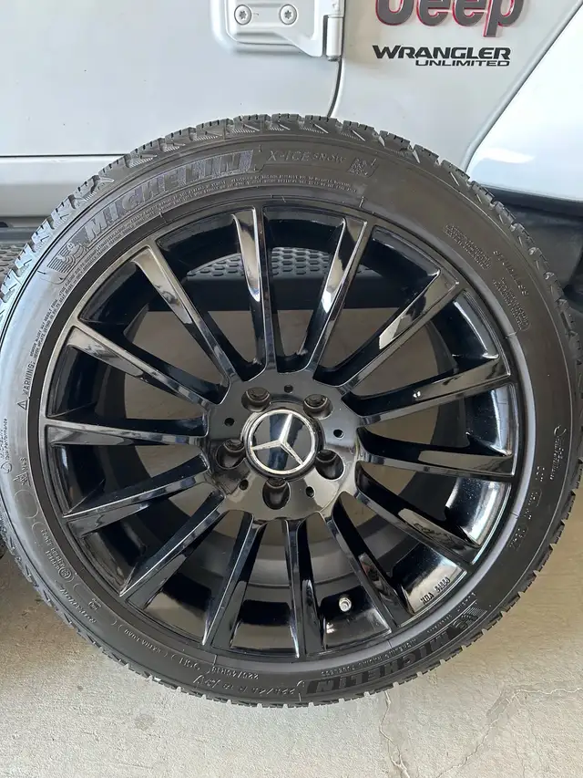 225/45 R18 Michelin Winter Tires with Mercedes AMG Rims in Tires & Rims in Calgary - Image 2