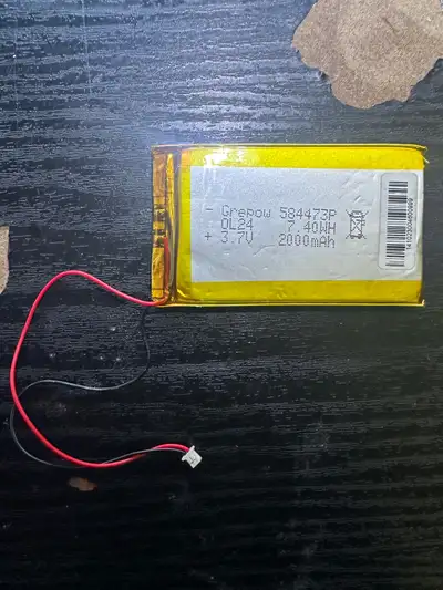 Selling Grepow 584473P (7.40Wh - 2000mAh) 3.7V Li-Po Battery, in excellent condition. JST Connector...