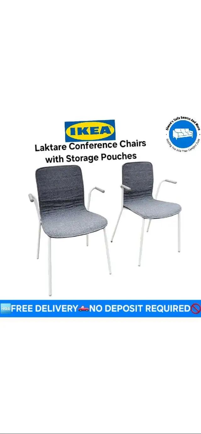 FREE DELIVERY Ikea Laktare Chairs/Conference Chairs/Office Chair in Chairs & Recliners in Vancouver - Image 2