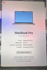 MacBook Pro 16p 