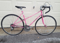 Restored Beautiful Japanese Pink Nishiki Road Bike.