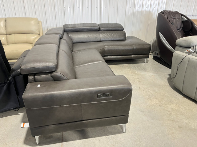 Power Reclining Leather Sectional - NEW in Couches & Futons in Winnipeg - Image 3