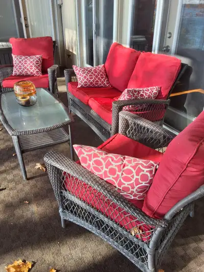 Patio Set incl. cushions & pillows, View more